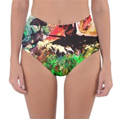 Old Tree And House With An Arch 7 Reversible High-waist Bikini Bottoms by bestdesignintheworld