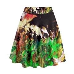 Old Tree And House With An Arch 7 High Waist Skirt by bestdesignintheworld