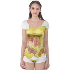 Yellow Rose Boyleg Leotard  by aumaraspiritart