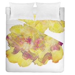 Yellow Rose Duvet Cover Double Side (queen Size)