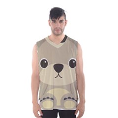 Animal Bear Cartoon Children Kids Men s Basketball Tank Top by Simbadda