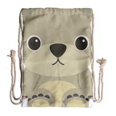 Animal Bear Cartoon Children Kids Drawstring Bag (large) by Simbadda