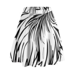Animal Bird Cartoon Comic Eagle High Waist Skirt by Simbadda