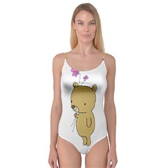 Cute Bear Cartoon Camisole Leotard 