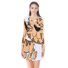 Cats Kittens Animal Cartoon Moving Flare Dress by Simbadda