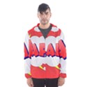 Comic Bubble Popart Cartoon Action Hooded Wind Breaker (Men) View1