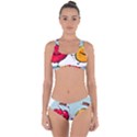 Dancing Fruit Apple Organic Fruit Criss Cross Bikini Set View1