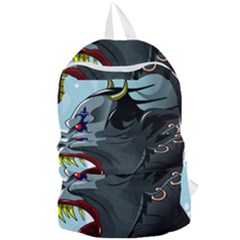 Demon Devil Evil Monster Alien Foldable Lightweight Backpack by Simbadda