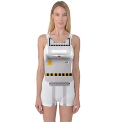 Robot Technology Robotic Animation One Piece Boyleg Swimsuit