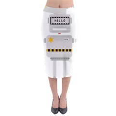 Robot Technology Robotic Animation Midi Pencil Skirt