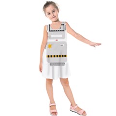 Robot Technology Robotic Animation Kids  Sleeveless Dress
