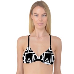 Cool Dad Typography Reversible Tri Bikini Top by yoursparklingshop