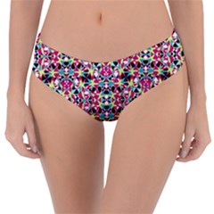 Multicolored Abstract Geometric Pattern Reversible Classic Bikini Bottoms by dflcprints