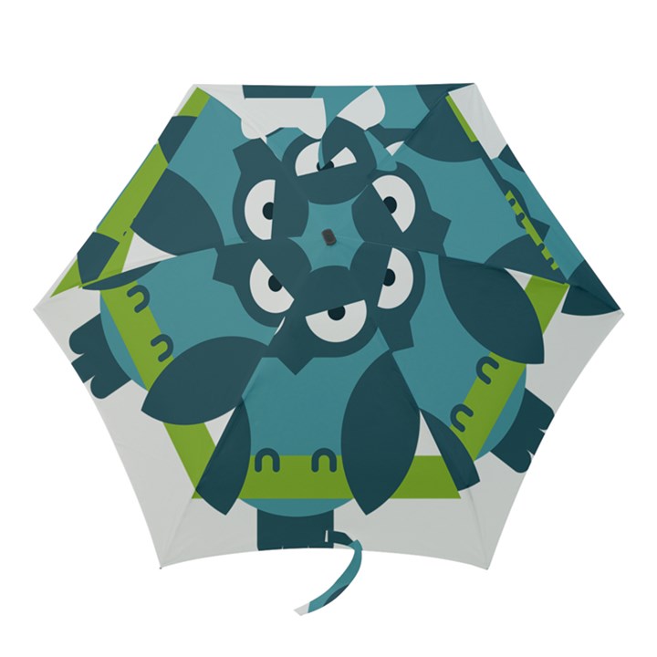 Owl Comic Animal Mini Folding Umbrellas