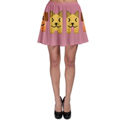 Pet Animal Feline Domestic Animals Skater Skirt by Simbadda