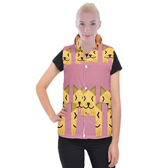 Pet Animal Feline Domestic Animals Women s Button Up Vest by Simbadda