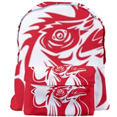 Cock Logo Emblem Symbol France Giant Full Print Backpack by Simbadda