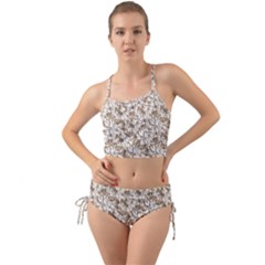 Leaves Texture Pattern Mini Tank Bikini Set by dflcprints