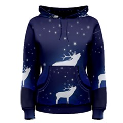 Design Painting Sky Moon Nature Women s Pullover Hoodie by Simbadda