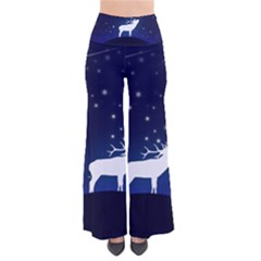 Design Painting Sky Moon Nature So Vintage Palazzo Pants by Simbadda