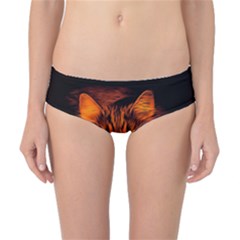 Cat Digiart Artistically Cute Classic Bikini Bottoms by Simbadda