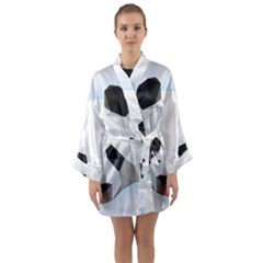 Background Show Graphic Art Panda Long Sleeve Kimono Robe by Simbadda