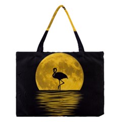 Moon Reflection Flamenco Animal Medium Tote Bag by Simbadda