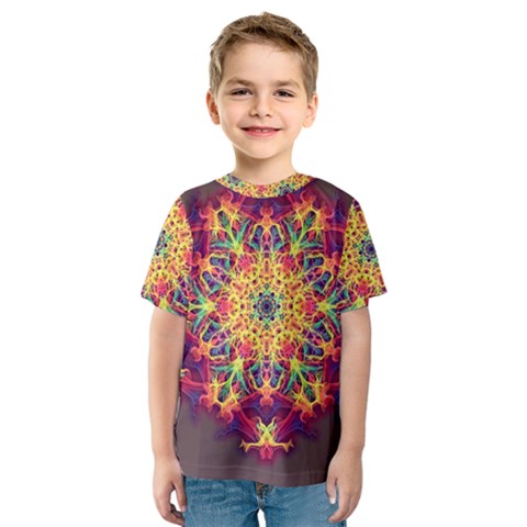 Joyful Living Kids  Sport Mesh Tee by aumaraspiritart