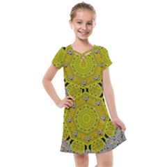 Sunshine And Silver Hearts In Love Kids  Cross Web Dress by pepitasart