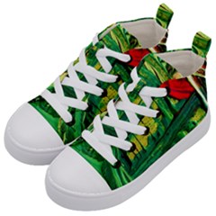 When The Egg Matters Most Kid s Mid-top Canvas Sneakers by bestdesignintheworld