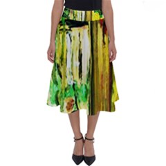 Old Tree And House With An Arch 4 Perfect Length Midi Skirt by bestdesignintheworld