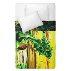 Old Tree And House With An Arch 2 Duvet Cover Double Side (single Size) by bestdesignintheworld