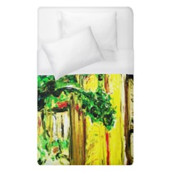 Old Tree And House With An Arch 2 Duvet Cover (single Size) by bestdesignintheworld