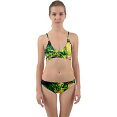 Old Tree And House With An Arch 2 Wrap Around Bikini Set by bestdesignintheworld