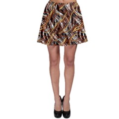 Colorful Wavy Abstract Pattern Skater Skirt by dflcprints