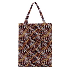 Colorful Wavy Abstract Pattern Classic Tote Bag by dflcprints