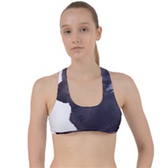 Grey Wolf  Criss Cross Racerback Sports Bra by StarvingArtisan