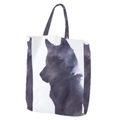 Grey Wolf  Giant Grocery Zipper Tote by StarvingArtisan