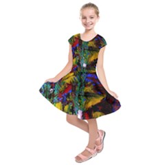 Night At The Foot Of Fudziama 1 Kids  Short Sleeve Dress by bestdesignintheworld