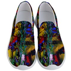 Night At The Foot Of Fudziama 1 Men s Lightweight Slip Ons by bestdesignintheworld