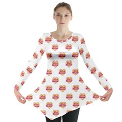 Girl Power Logo Pattern Long Sleeve Tunic  by dflcprints