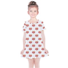 Girl Power Logo Pattern Kids  Simple Cotton Dress by dflcprints