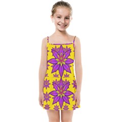 Fantasy Big Flowers In The Happy Jungle Of Love Kids Summer Sun Dress by pepitasart