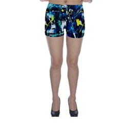 My Brain Reflection 1/2 Skinny Shorts by bestdesignintheworld