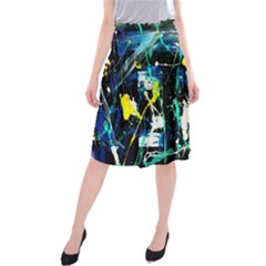 My Brain Reflection 1/2 Midi Beach Skirt