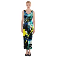 My Brain Reflection 1/2 Fitted Maxi Dress