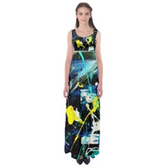 My Brain Reflection 1/2 Empire Waist Maxi Dress