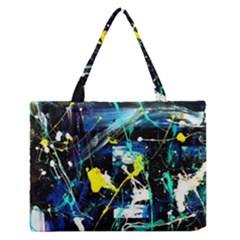 My Brain Reflection 1/2 Zipper Medium Tote Bag