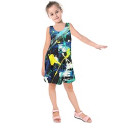 My Brain Reflection 1/2 Kids  Sleeveless Dress