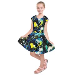 My Brain Reflection 1/2 Kids  Short Sleeve Dress